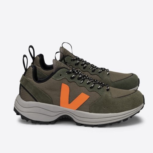 Veja Venturi Ripstop Kaki Womens Trainers Brown/Olive UK 97864